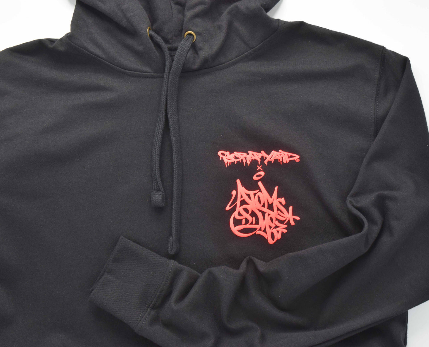 NEON RED SPRAY CAN HOODIE
