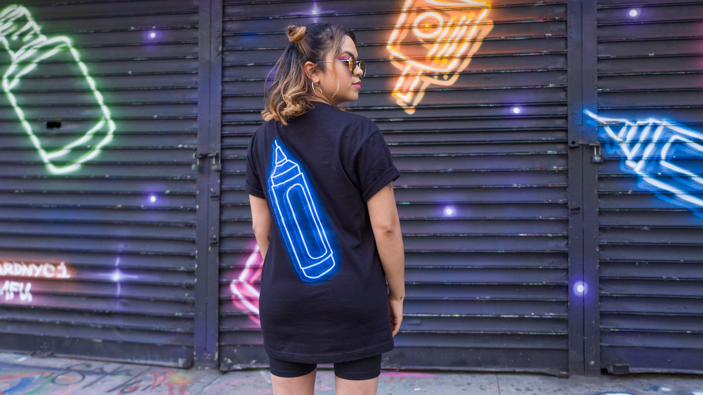 NEON BLUE PRESTO SHIRT