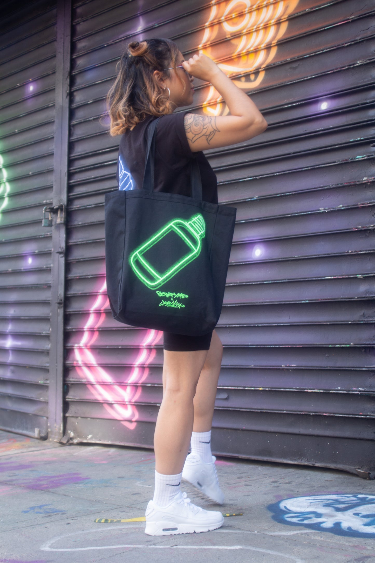 NEON GREEN MOP TOTE