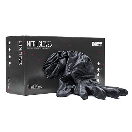 BLACK NITRIL GLOVES