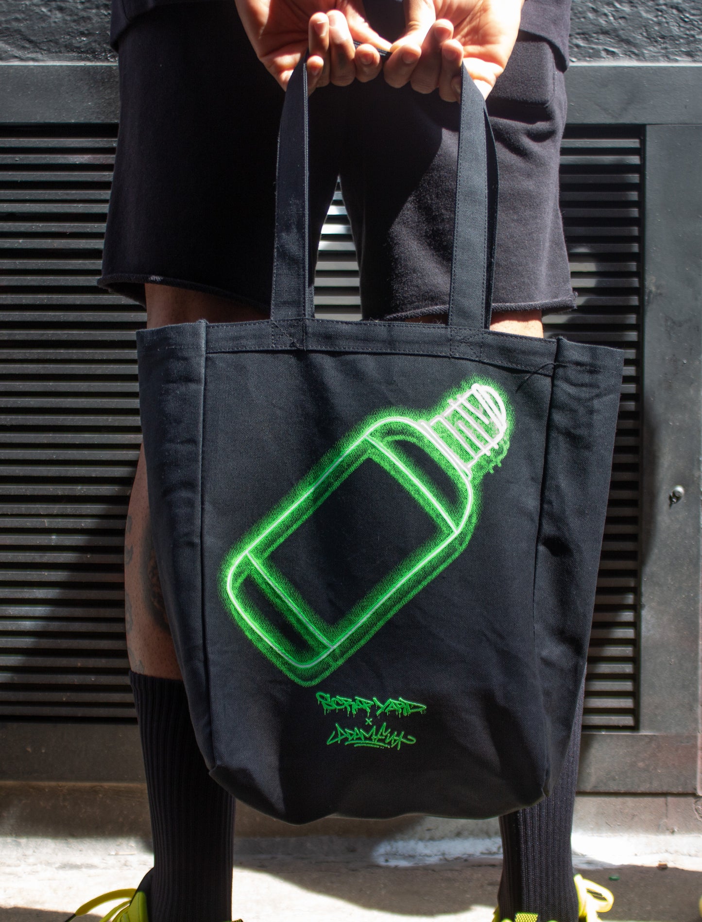 NEON GREEN MOP TOTE